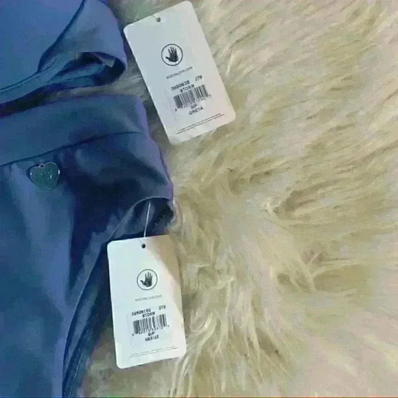 NWT Body Glove storm dusty blue bikini Greta & Marlee high thigh push up swim s - Picture 15 of 16